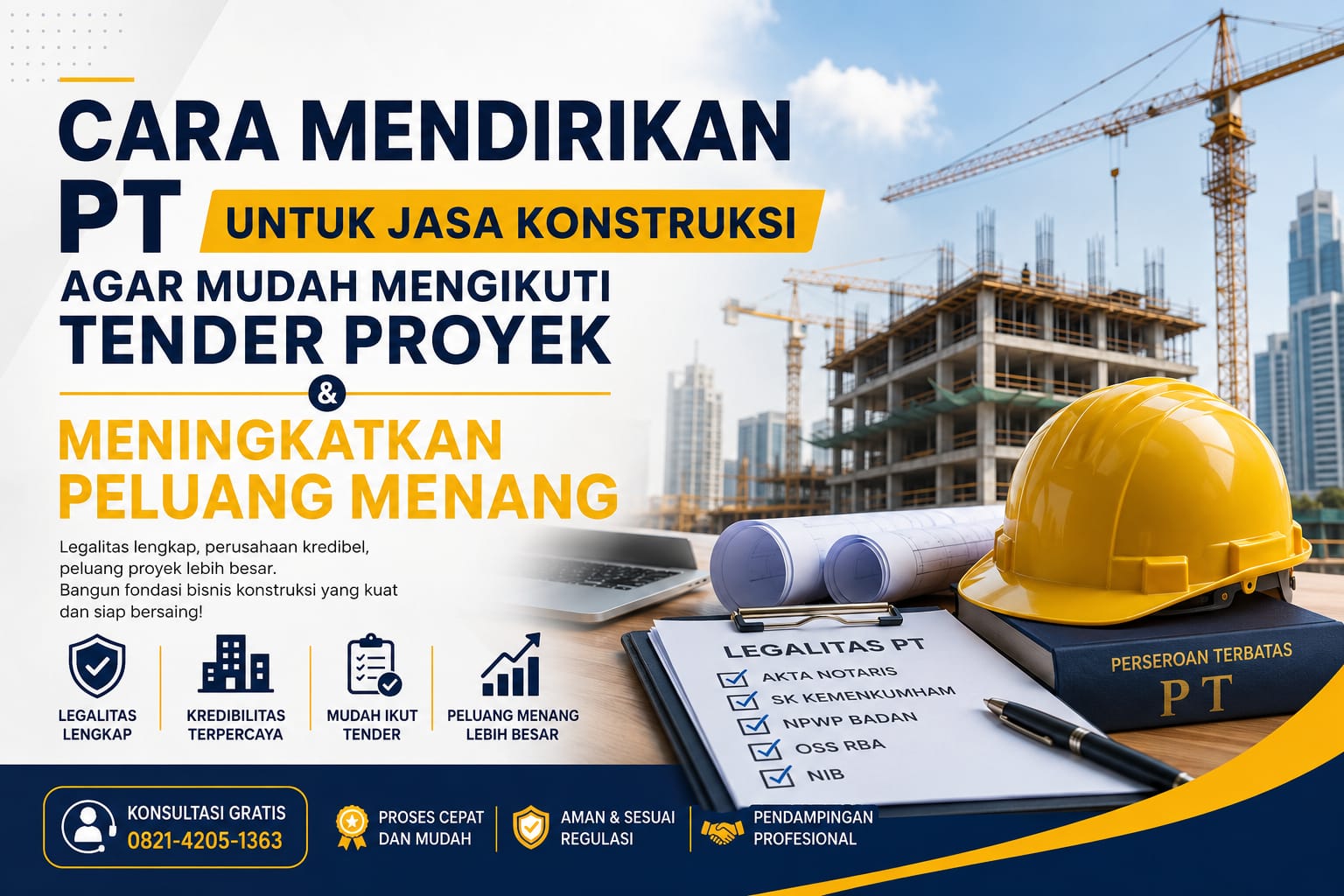 Cara Mendirikan PT untuk Jasa Konstruksi agar Mudah Mengikuti Tender Proyek dan Meningkatkan Peluang Menang