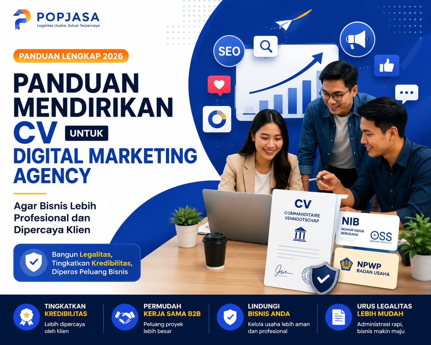 Panduan Mendirikan CV untuk Digital Marketing Agency agar Bisnis Lebih Profesional dan Dipercaya Klien