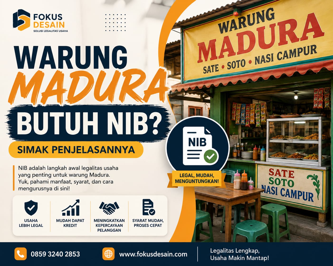 Warung Madura Butuh NIB? Simak Penejelasannya