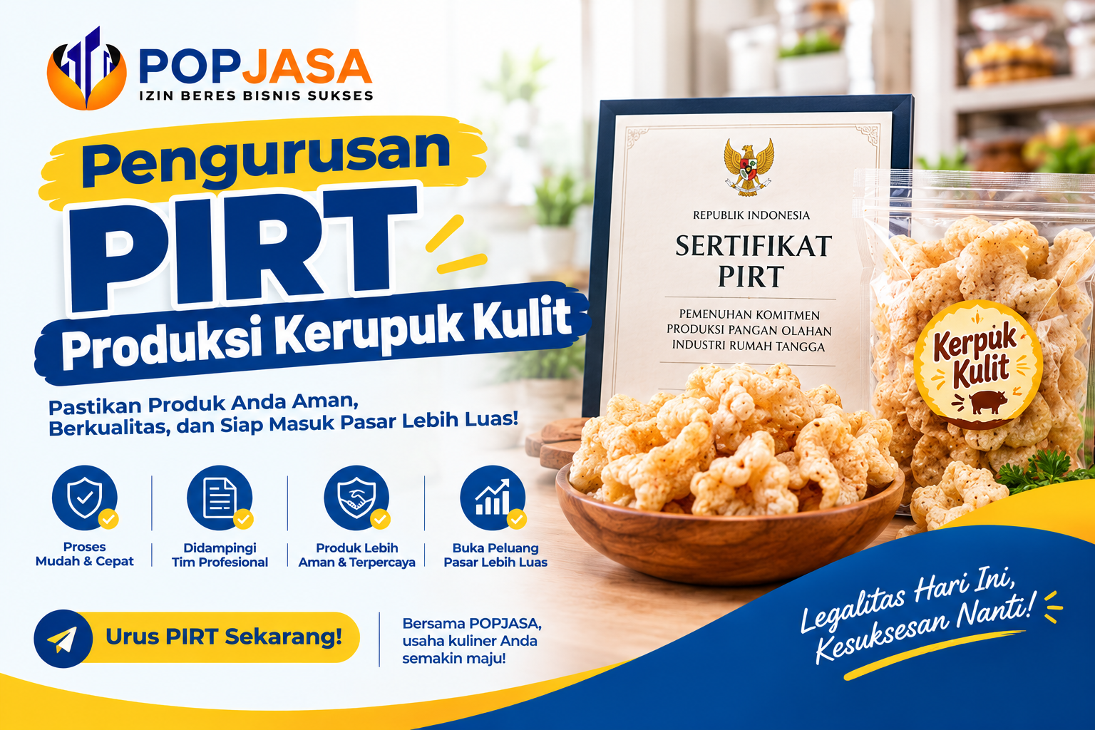 Pengurusan PIRT Produksi Kerupuk Kulit