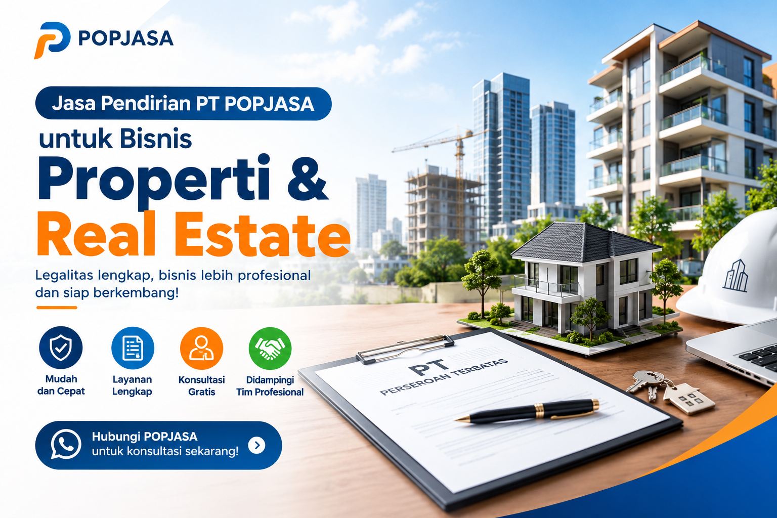 Jasa Pendirian PT POPJASA untuk Bisnis Properti & Real Estate