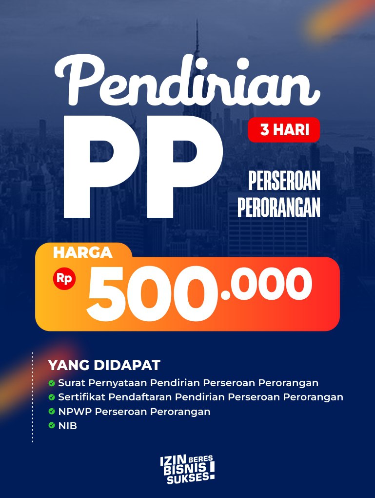 PENDIRIAN PP - PERSEROAN PERORANGAN